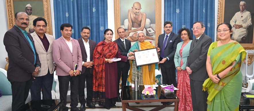 University of Lucknow thanking the Honourable Governor for her support and guidance for PM-USHA grant