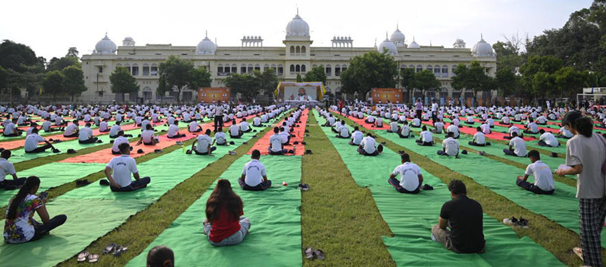 International Yoga Day Celebration at Lucknow University on June 21, 2025