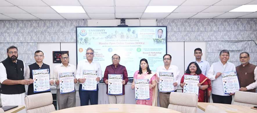 Hon’ble Vice-Chancellor Launches University of Lucknow’s Maiden In-House MOOCs on LMS for Research Scholars and Undergraduates.