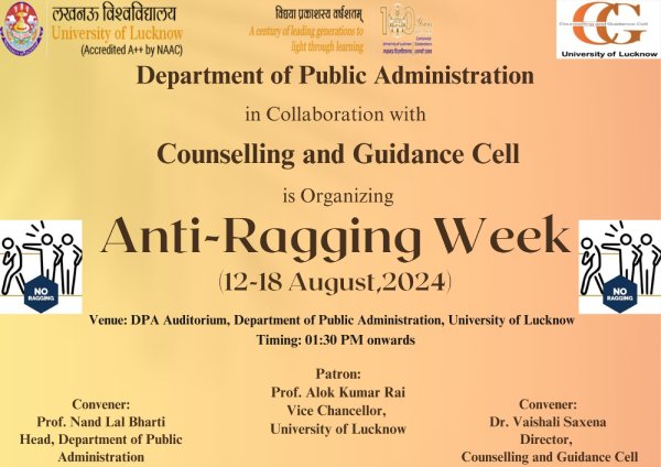 Anti-Ragging Induction Programme