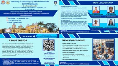 Online Faculty Development Programme (FDP) on Empowering Higher Education Institutions in Technology-enabled and Blended Learning