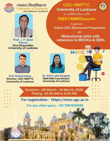 Online UGC-Sponsored Programme on Motivational Skills, MOOCs & OERs