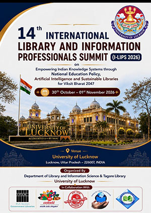 14th International Library and Information Professionals Summit (I-LIPS 2026)