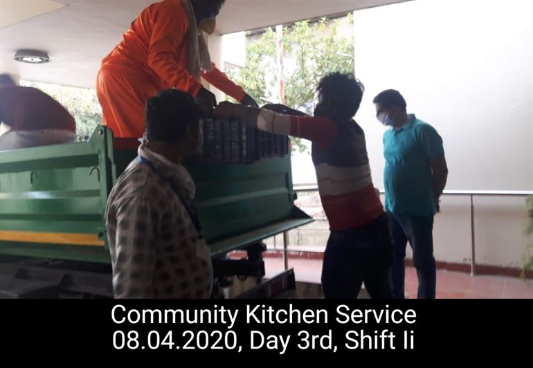 Community Kitchen at Nivedita Hostel and distribution of food packets through district administration During pandemic of Corona Covid 19