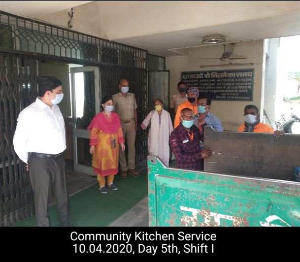 Community Kitchen at Nivedita Hostel and distribution of food packets through district administration During pandemic of Corona Covid 19