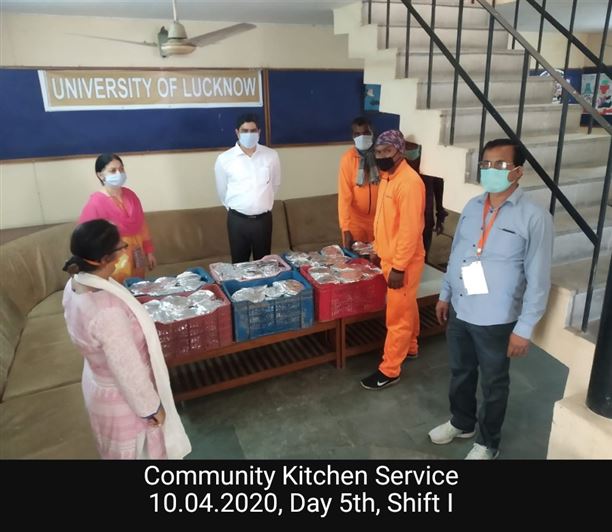 Manage Photo Layout for Community Kitchen at Nivedita Hostel and distribution of food packets through district administration During pandemic of Corona Covid 19 Gallery