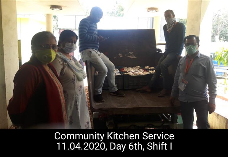 Manage Photo Layout for Community Kitchen at Nivedita Hostel and distribution of food packets through district administration During pandemic of Corona Covid 19 Gallery