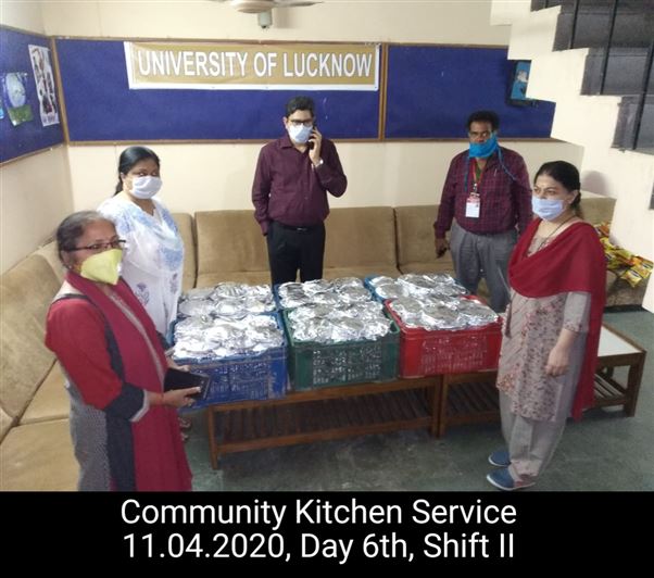 Manage Photo Layout for Community Kitchen at Nivedita Hostel and distribution of food packets through district administration During pandemic of Corona Covid 19 Gallery