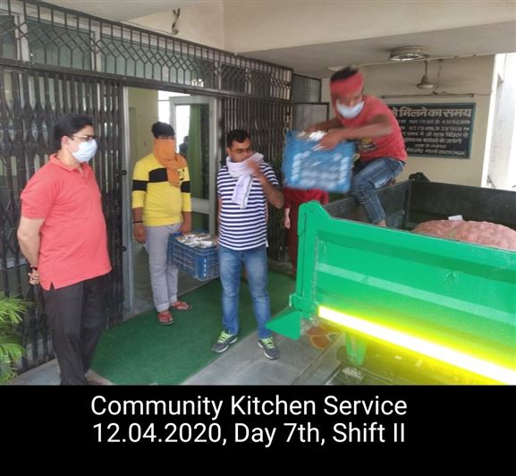 Manage Photo Layout for Community Kitchen at Nivedita Hostel and distribution of food packets through district administration During pandemic of Corona Covid 19 Gallery