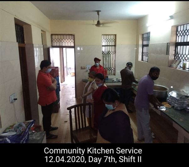 Manage Photo Layout for Community Kitchen at Nivedita Hostel and distribution of food packets through district administration During pandemic of Corona Covid 19 Gallery