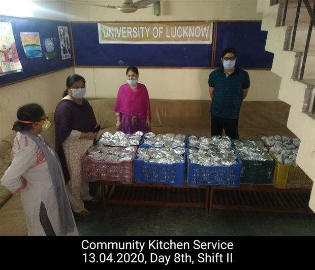 Manage Photo Layout for Community Kitchen at Nivedita Hostel and distribution of food packets through district administration During pandemic of Corona Covid 19 Gallery