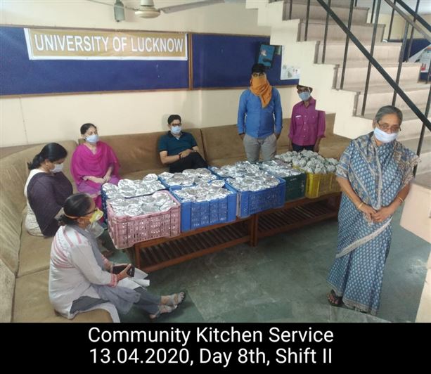 Manage Photo Layout for Community Kitchen at Nivedita Hostel and distribution of food packets through district administration During pandemic of Corona Covid 19 Gallery