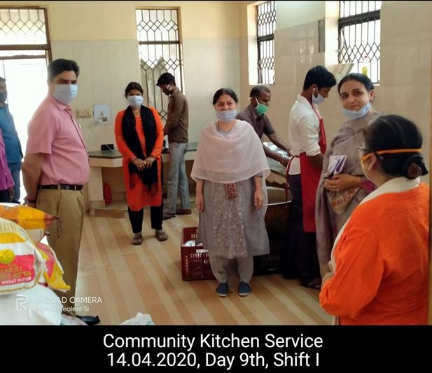 Manage Photo Layout for Community Kitchen at Nivedita Hostel and distribution of food packets through district administration During pandemic of Corona Covid 19 Gallery