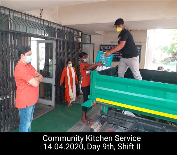 Manage Photo Layout for Community Kitchen at Nivedita Hostel and distribution of food packets through district administration During pandemic of Corona Covid 19 Gallery