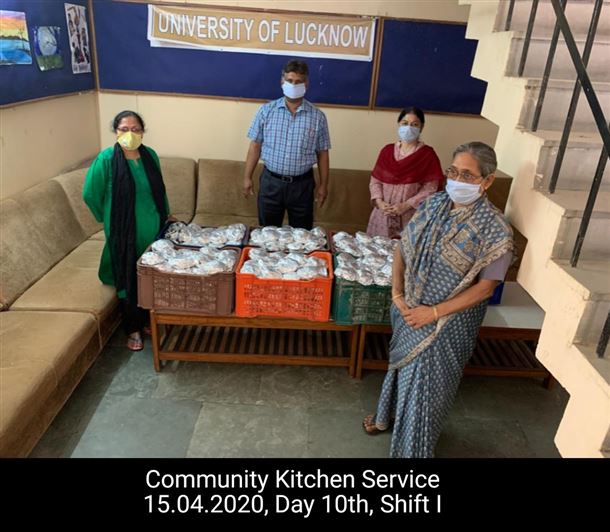 Manage Photo Layout for Community Kitchen at Nivedita Hostel and distribution of food packets through district administration During pandemic of Corona Covid 19 Gallery