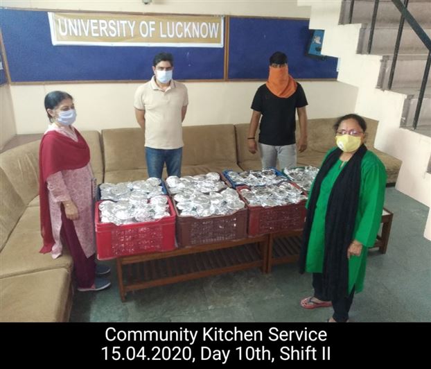 Manage Photo Layout for Community Kitchen at Nivedita Hostel and distribution of food packets through district administration During pandemic of Corona Covid 19 Gallery