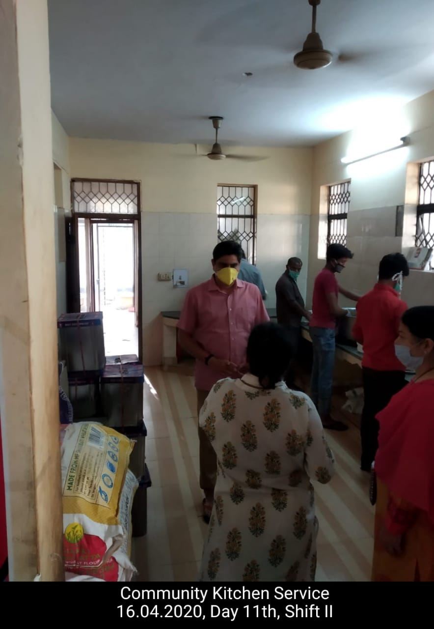 Manage Photo Layout for Community Kitchen at Nivedita Hostel and distribution of food packets through district administration During pandemic of Corona Covid 19 Gallery