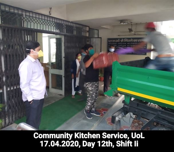 Manage Photo Layout for Community Kitchen at Nivedita Hostel and distribution of food packets through district administration During pandemic of Corona Covid 19 Gallery