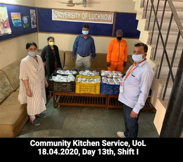 Manage Photo Layout for Community Kitchen at Nivedita Hostel and distribution of food packets through district administration During pandemic of Corona Covid 19 Gallery