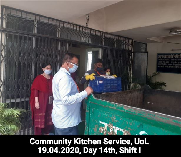 Manage Photo Layout for Community Kitchen at Nivedita Hostel and distribution of food packets through district administration During pandemic of Corona Covid 19 Gallery