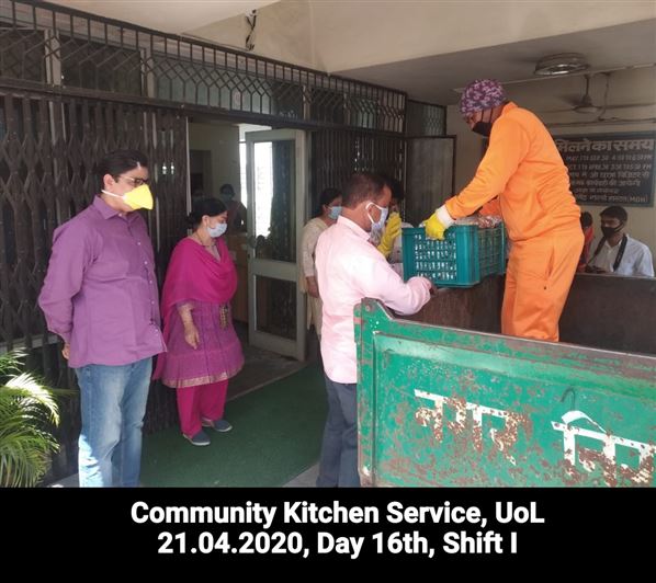 Manage Photo Layout for Community Kitchen at Nivedita Hostel and distribution of food packets through district administration During pandemic of Corona Covid 19 Gallery