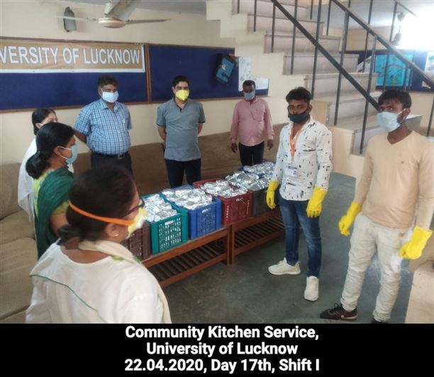 Manage Photo Layout for Community Kitchen at Nivedita Hostel and distribution of food packets through district administration During pandemic of Corona Covid 19 Gallery