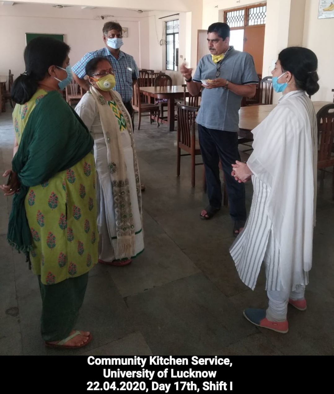 Manage Photo Layout for Community Kitchen at Nivedita Hostel and distribution of food packets through district administration During pandemic of Corona Covid 19 Gallery