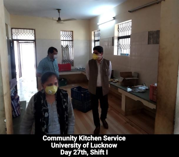 Manage Photo Layout for Community Kitchen at Nivedita Hostel and distribution of food packets through district administration During pandemic of Corona Covid 19 Gallery