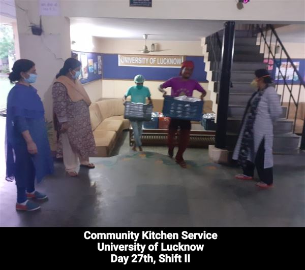 Manage Photo Layout for Community Kitchen at Nivedita Hostel and distribution of food packets through district administration During pandemic of Corona Covid 19 Gallery