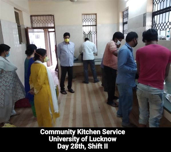 Manage Photo Layout for Community Kitchen at Nivedita Hostel and distribution of food packets through district administration During pandemic of Corona Covid 19 Gallery