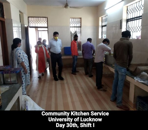 Manage Photo Layout for Community Kitchen at Nivedita Hostel and distribution of food packets through district administration During pandemic of Corona Covid 19 Gallery