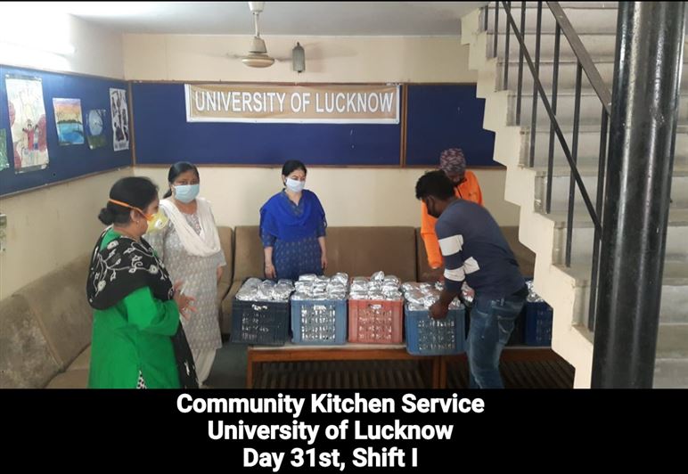 Manage Photo Layout for Community Kitchen at Nivedita Hostel and distribution of food packets through district administration During pandemic of Corona Covid 19 Gallery