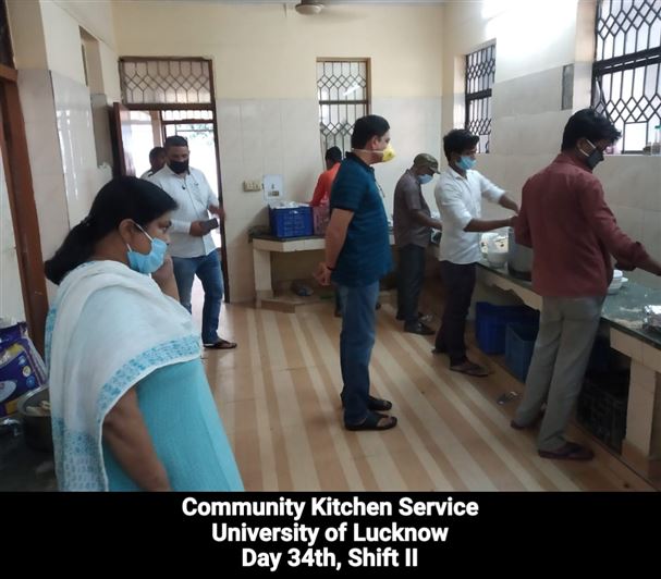 Manage Photo Layout for Community Kitchen at Nivedita Hostel and distribution of food packets through district administration During pandemic of Corona Covid 19 Gallery