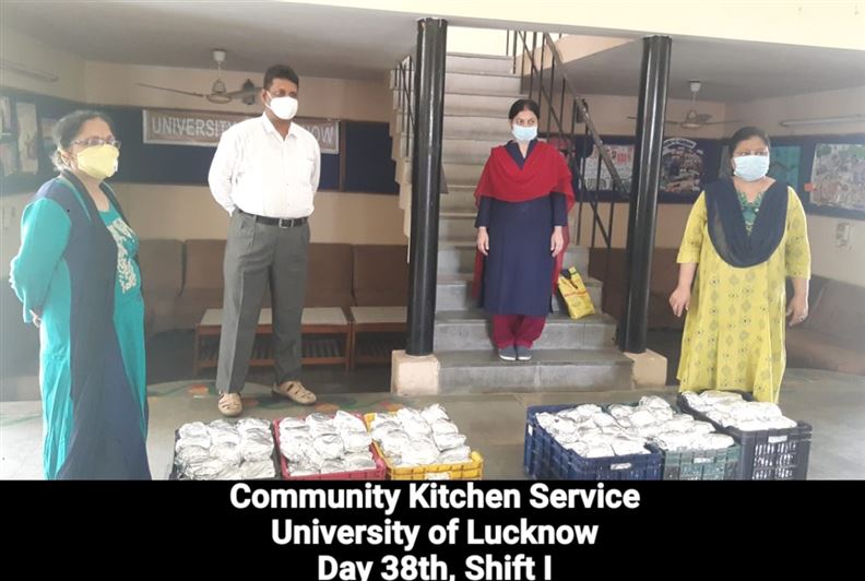 Manage Photo Layout for Community Kitchen at Nivedita Hostel and distribution of food packets through district administration During pandemic of Corona Covid 19 Gallery