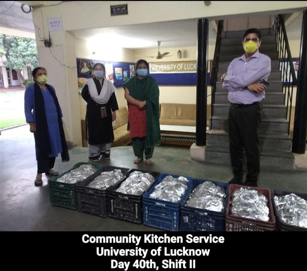 Manage Photo Layout for Community Kitchen at Nivedita Hostel and distribution of food packets through district administration During pandemic of Corona Covid 19 Gallery