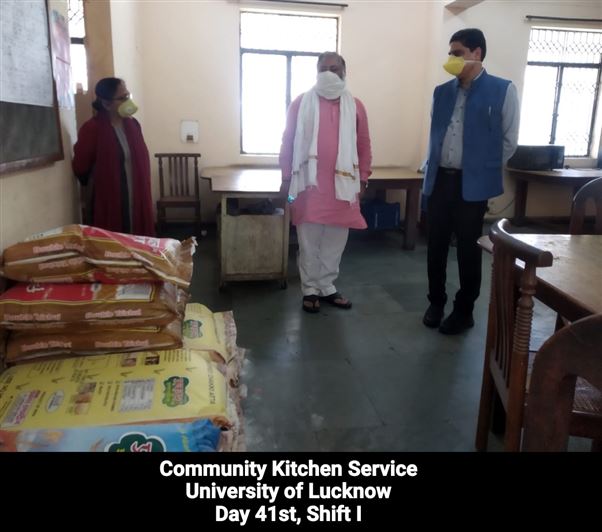 Manage Photo Layout for Community Kitchen at Nivedita Hostel and distribution of food packets through district administration During pandemic of Corona Covid 19 Gallery