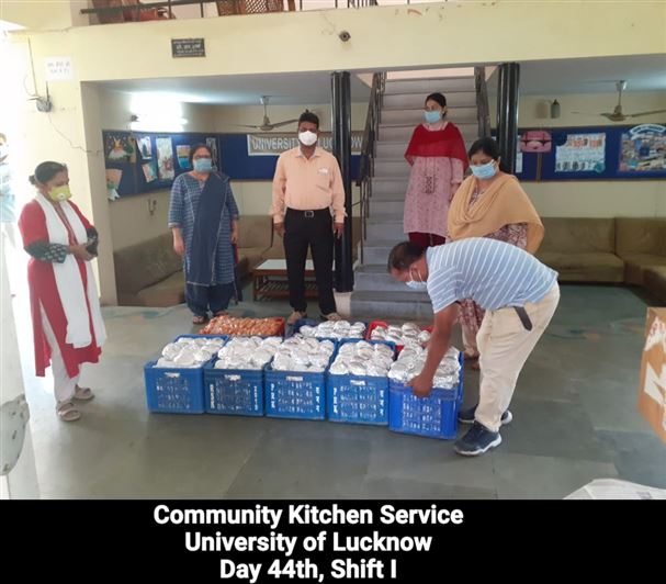 Manage Photo Layout for Community Kitchen at Nivedita Hostel and distribution of food packets through district administration During pandemic of Corona Covid 19 Gallery