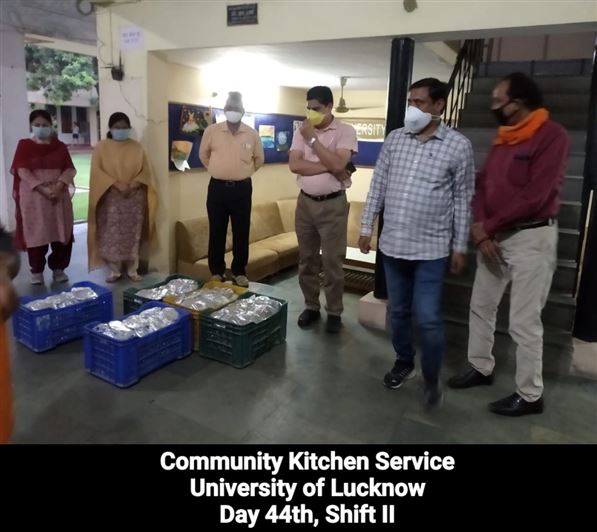 Manage Photo Layout for Community Kitchen at Nivedita Hostel and distribution of food packets through district administration During pandemic of Corona Covid 19 Gallery