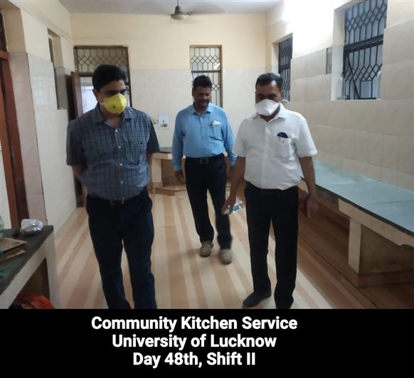 Manage Photo Layout for Community Kitchen at Nivedita Hostel and distribution of food packets through district administration During pandemic of Corona Covid 19 Gallery