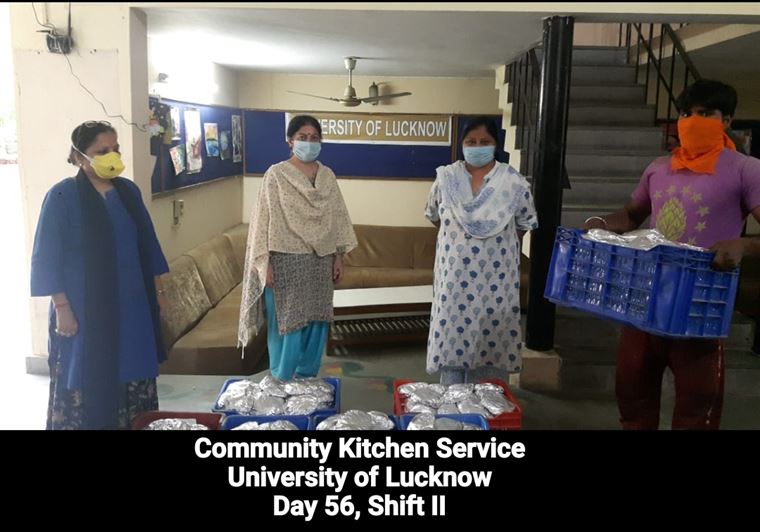 Manage Photo Layout for Community Kitchen at Nivedita Hostel and distribution of food packets through district administration During pandemic of Corona Covid 19 Gallery