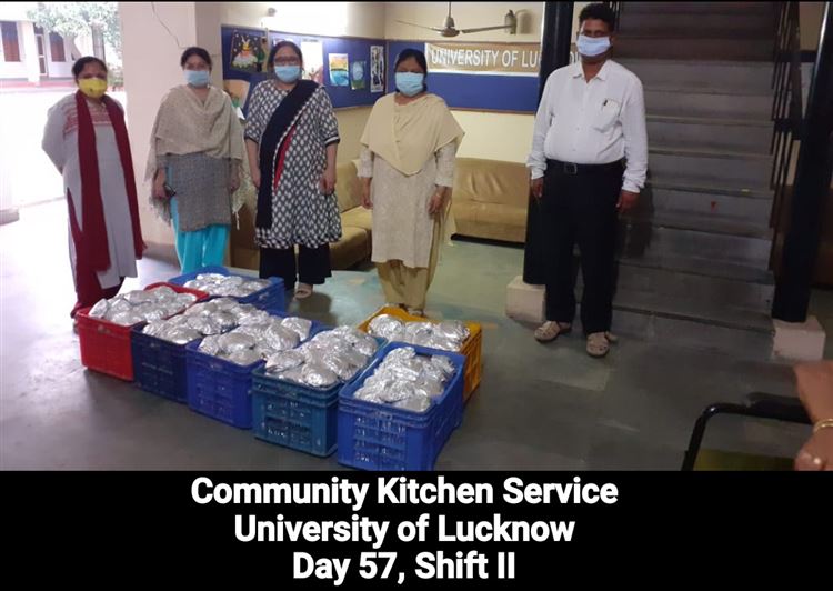 Manage Photo Layout for Community Kitchen at Nivedita Hostel and distribution of food packets through district administration During pandemic of Corona Covid 19 Gallery