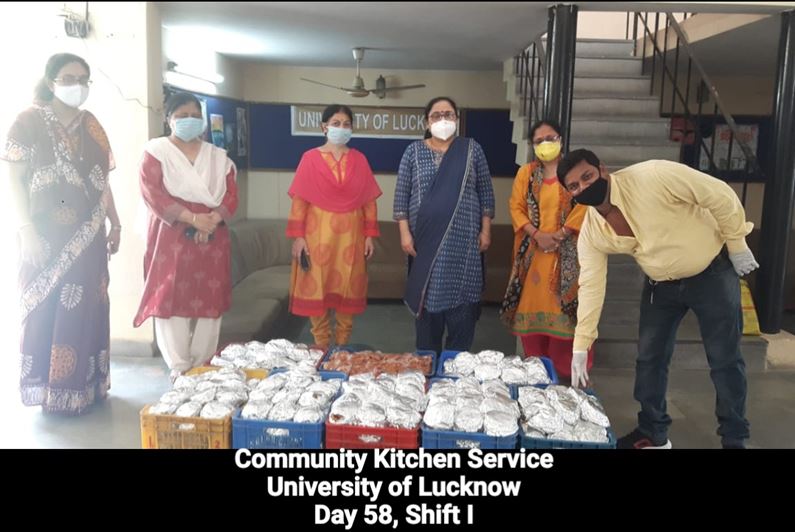 Manage Photo Layout for Community Kitchen at Nivedita Hostel and distribution of food packets through district administration During pandemic of Corona Covid 19 Gallery