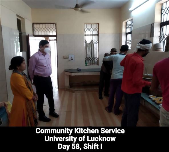 Manage Photo Layout for Community Kitchen at Nivedita Hostel and distribution of food packets through district administration During pandemic of Corona Covid 19 Gallery