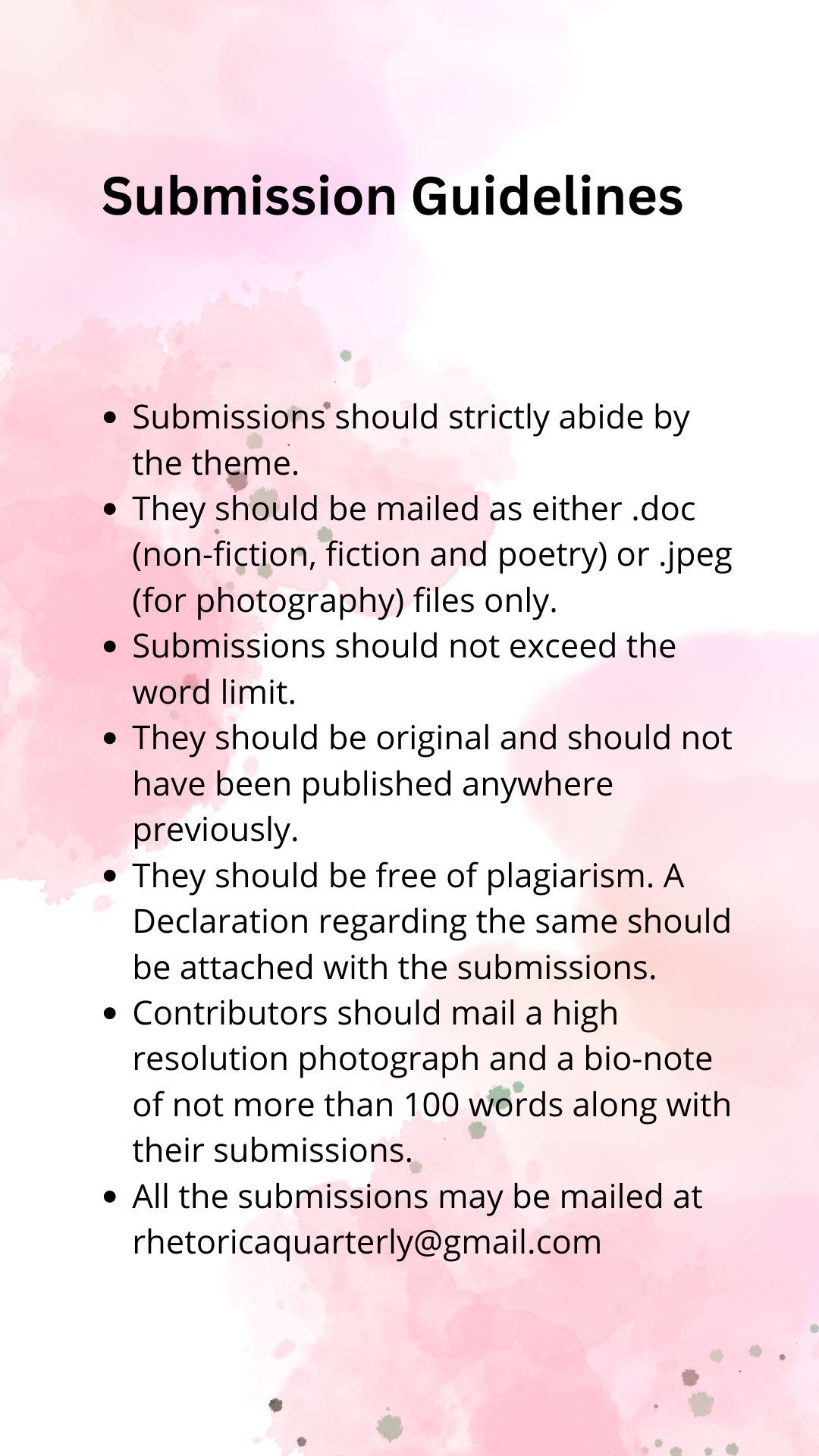 Submission Guidelines